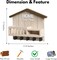 Key and Mail Holder for Wall, Wall Key Holder with Shelf, Home Key Holder for Wall, Wood Key Holder Wall Mount, Mail Organizer Wall Mounted, Entryway & Front Door Key Holder with 5 Hooks(White)